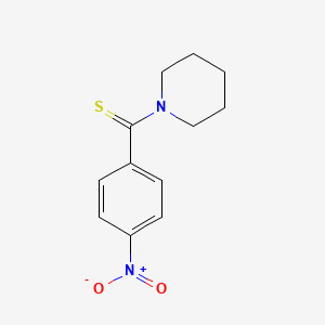 molecular formula C12H14N2O2S B5450812 (4-nitrophenyl)(piperidin-1-yl)methanethione CAS No. 50903-07-6