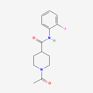 1-acetyl-N-(2-iodophenyl)piperidine-4-carboxamide