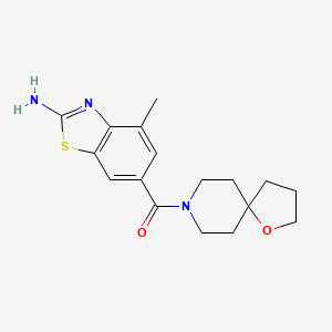 4-methyl-6-(1-oxa-8-azaspiro[4.5]dec-8-ylcarbonyl)-1,3-benzothiazol-2-amine