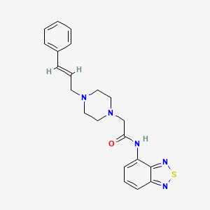 N-(2,1,3-benzothiadiazol-4-yl)-2-{4-[(2E)-3-phenylprop-2-en-1-yl]piperazin-1-yl}acetamide