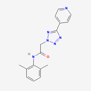 molecular formula C16H16N6O B5450855 N-(2,6-dimethylphenyl)-2-[5-(pyridin-4-yl)-2H-1,2,3,4-tetrazol-2-yl]acetamide 