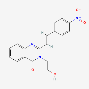 3-(2-hydroxyethyl)-2-[2-(4-nitrophenyl)vinyl]-4(3H)-quinazolinone