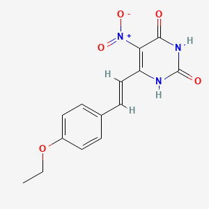 6-[2-(4-ethoxyphenyl)vinyl]-5-nitro-2,4(1H,3H)-pyrimidinedione