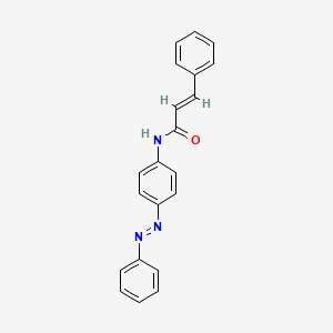 molecular formula C21H17N3O B5450902 4'-(Phenylazo)cinnamanilide CAS No. 112274-53-0