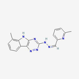 6-methyl-2-pyridinecarbaldehyde (6-methyl-5H-[1,2,4]triazino[5,6-b]indol-3-yl)hydrazone