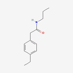 molecular formula C13H19NO B5450912 2-(4-ethylphenyl)-N-propylacetamide 