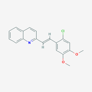 2-[2-(2-chloro-4,5-dimethoxyphenyl)vinyl]quinoline