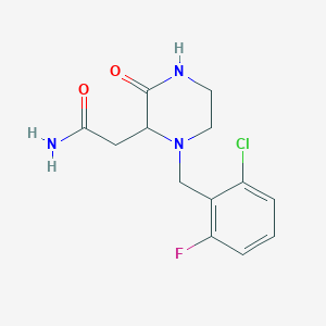 2-[1-(2-chloro-6-fluorobenzyl)-3-oxo-2-piperazinyl]acetamide