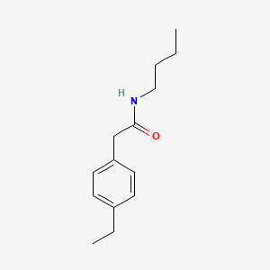 molecular formula C14H21NO B5450976 N-butyl-2-(4-ethylphenyl)acetamide 