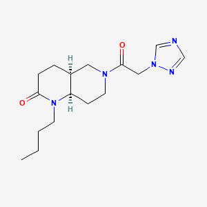 (4aS*,8aR*)-1-butyl-6-(1H-1,2,4-triazol-1-ylacetyl)octahydro-1,6-naphthyridin-2(1H)-one