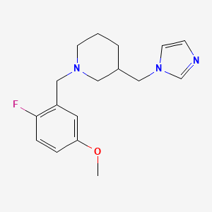 1-(2-fluoro-5-methoxybenzyl)-3-(1H-imidazol-1-ylmethyl)piperidine