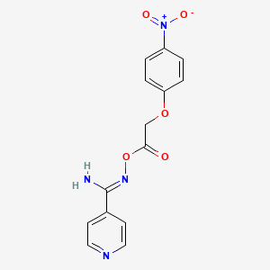 N'-{[2-(4-nitrophenoxy)acetyl]oxy}-4-pyridinecarboximidamide