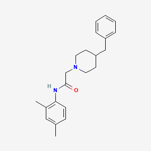 molecular formula C22H28N2O B5451083 2-(4-benzylpiperidin-1-yl)-N-(2,4-dimethylphenyl)acetamide 