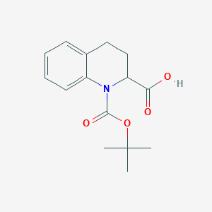 B054511 1-(Tert-butoxycarbonyl)-1,2,3,4-tetrahydroquinoline-2-carboxylic acid CAS No. 123811-87-0