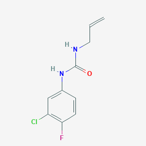 molecular formula C10H10ClFN2O B5451112 N-allyl-N'-(3-chloro-4-fluorophenyl)urea 