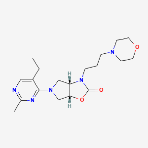 (3aS,6aR)-5-(5-ethyl-2-methylpyrimidin-4-yl)-3-(3-morpholin-4-ylpropyl)-3a,4,6,6a-tetrahydropyrrolo[3,4-d][1,3]oxazol-2-one