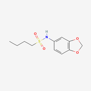 N-(1,3-benzodioxol-5-yl)butane-1-sulfonamide