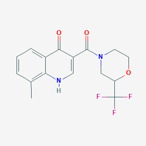 8-methyl-3-{[2-(trifluoromethyl)morpholin-4-yl]carbonyl}quinolin-4(1H)-one