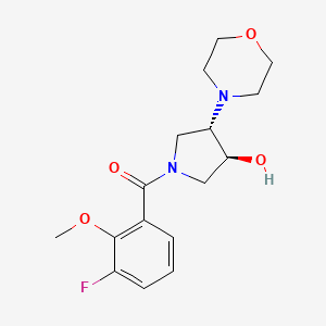 (3-fluoro-2-methoxyphenyl)-[(3S,4S)-3-hydroxy-4-morpholin-4-ylpyrrolidin-1-yl]methanone