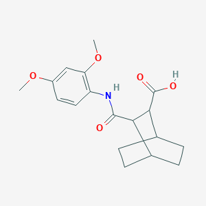 3-[(2,4-DIMETHOXYANILINO)CARBONYL]BICYCLO[2.2.2]OCTANE-2-CARBOXYLIC ACID