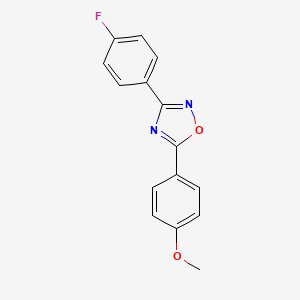 molecular formula C15H11FN2O2 B5451222 3-(4-fluorophenyl)-5-(4-methoxyphenyl)-1,2,4-oxadiazole 