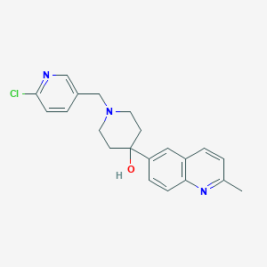 1-[(6-chloropyridin-3-yl)methyl]-4-(2-methylquinolin-6-yl)piperidin-4-ol