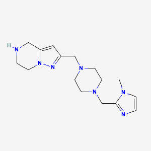 2-({4-[(1-methyl-1H-imidazol-2-yl)methyl]-1-piperazinyl}methyl)-4,5,6,7-tetrahydropyrazolo[1,5-a]pyrazine dihydrochloride