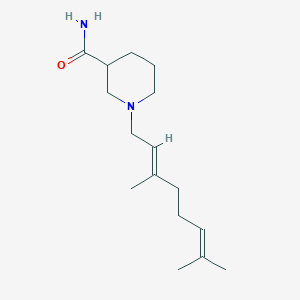 1-[(2E)-3,7-dimethylocta-2,6-dienyl]piperidine-3-carboxamide