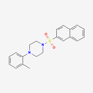 molecular formula C21H22N2O2S B5451304 1-(2-methylphenyl)-4-(2-naphthylsulfonyl)piperazine 