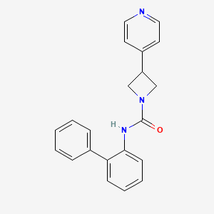 N-2-biphenylyl-3-(4-pyridinyl)-1-azetidinecarboxamide