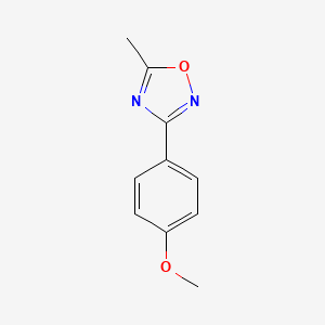 molecular formula C10H10N2O2 B5451345 3-(4-methoxyphenyl)-5-methyl-1,2,4-oxadiazole 