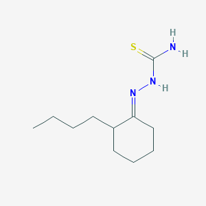 molecular formula C11H21N3S B5451352 2-butyl-1-cyclohexanone thiosemicarbazone 