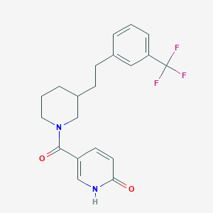 5-[(3-{2-[3-(trifluoromethyl)phenyl]ethyl}-1-piperidinyl)carbonyl]-2(1H)-pyridinone