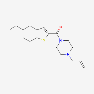 (4-ALLYLPIPERAZINO)(5-ETHYL-4,5,6,7-TETRAHYDRO-1-BENZOTHIOPHEN-2-YL)METHANONE