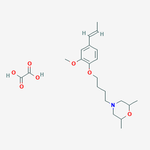 4-[4-[2-methoxy-4-[(E)-prop-1-enyl]phenoxy]butyl]-2,6-dimethylmorpholine;oxalic acid