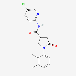 N-(5-chloropyridin-2-yl)-1-(2,3-dimethylphenyl)-5-oxopyrrolidine-3-carboxamide