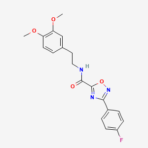 N-[2-(3,4-dimethoxyphenyl)ethyl]-3-(4-fluorophenyl)-1,2,4-oxadiazole-5-carboxamide