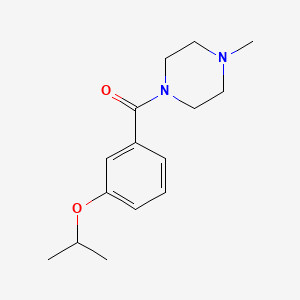 molecular formula C15H22N2O2 B5451469 1-(3-isopropoxybenzoyl)-4-methylpiperazine 