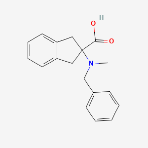 2-[benzyl(methyl)amino]-2-indanecarboxylic acid