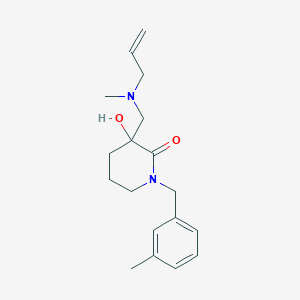 3-{[allyl(methyl)amino]methyl}-3-hydroxy-1-(3-methylbenzyl)piperidin-2-one