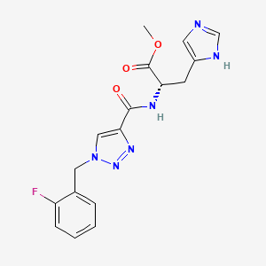 methyl N-{[1-(2-fluorobenzyl)-1H-1,2,3-triazol-4-yl]carbonyl}-L-histidinate