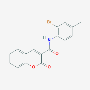 molecular formula C17H12BrNO3 B5451637 N-(2-bromo-4-methylphenyl)-2-oxo-2H-chromene-3-carboxamide 