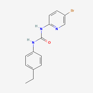 molecular formula C14H14BrN3O B5451651 1-(5-Bromopyridin-2-yl)-3-(4-ethylphenyl)urea 