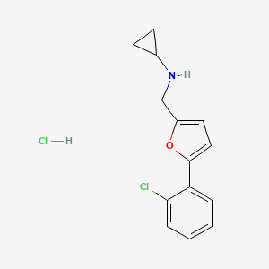 N-{[5-(2-chlorophenyl)-2-furyl]methyl}cyclopropanamine hydrochloride