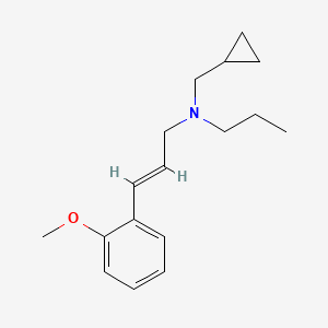 (cyclopropylmethyl)[3-(2-methoxyphenyl)-2-propen-1-yl]propylamine