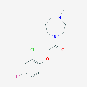 2-(2-Chloro-4-fluorophenoxy)-1-(4-methyl-1,4-diazepan-1-yl)ethanone