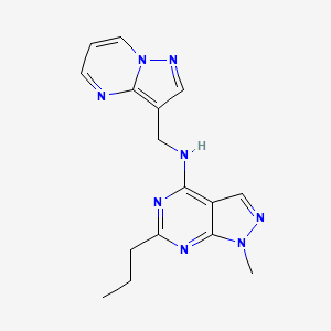 1-methyl-6-propyl-N-(pyrazolo[1,5-a]pyrimidin-3-ylmethyl)-1H-pyrazolo[3,4-d]pyrimidin-4-amine