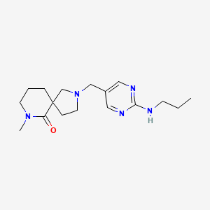 7-methyl-2-{[2-(propylamino)pyrimidin-5-yl]methyl}-2,7-diazaspiro[4.5]decan-6-one