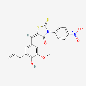 molecular formula C20H16N2O5S2 B5451851 5-(3-allyl-4-hydroxy-5-methoxybenzylidene)-3-(4-nitrophenyl)-2-thioxo-1,3-thiazolidin-4-one 