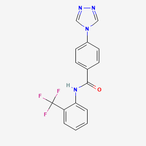 4-(4H-1,2,4-triazol-4-yl)-N-[2-(trifluoromethyl)phenyl]benzamide